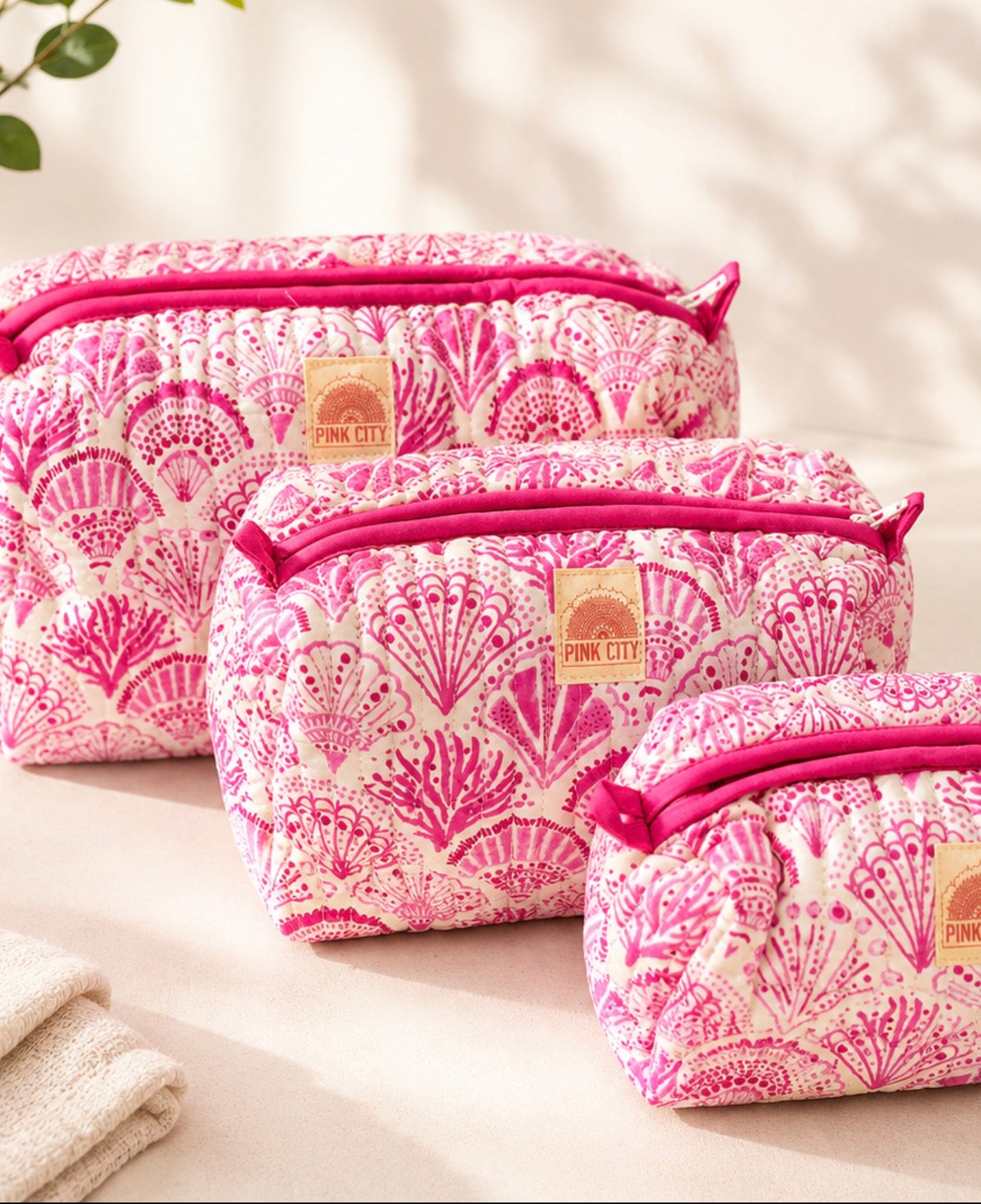 The Seashell Washbag Set of 3