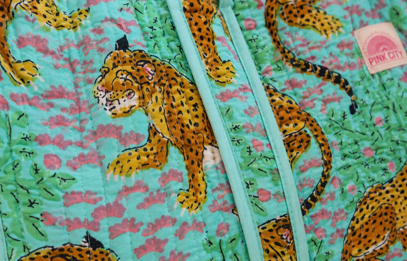 Leopard Lagoon Large Tote