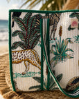 White Jungle Large Tote