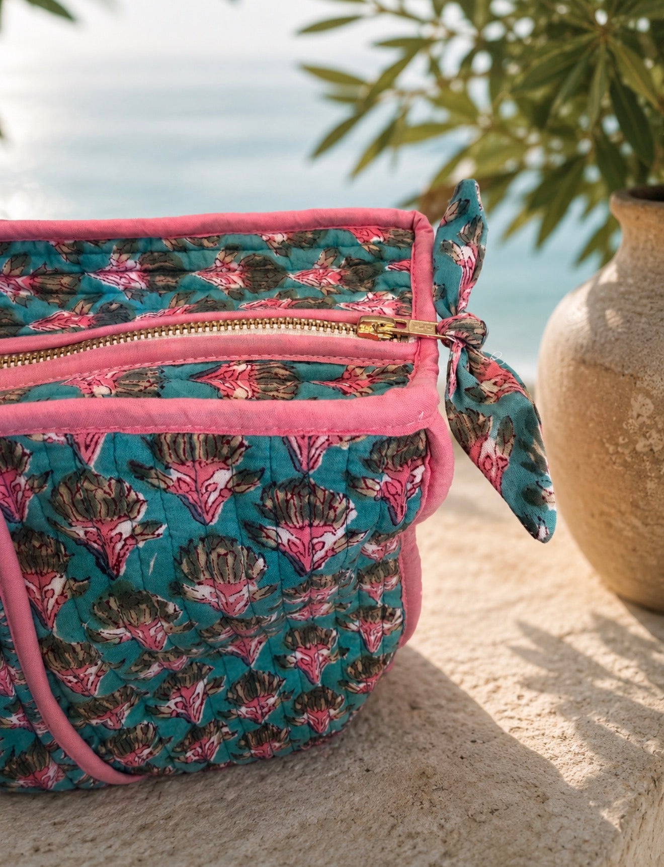 Pink Lagoon Large Tote