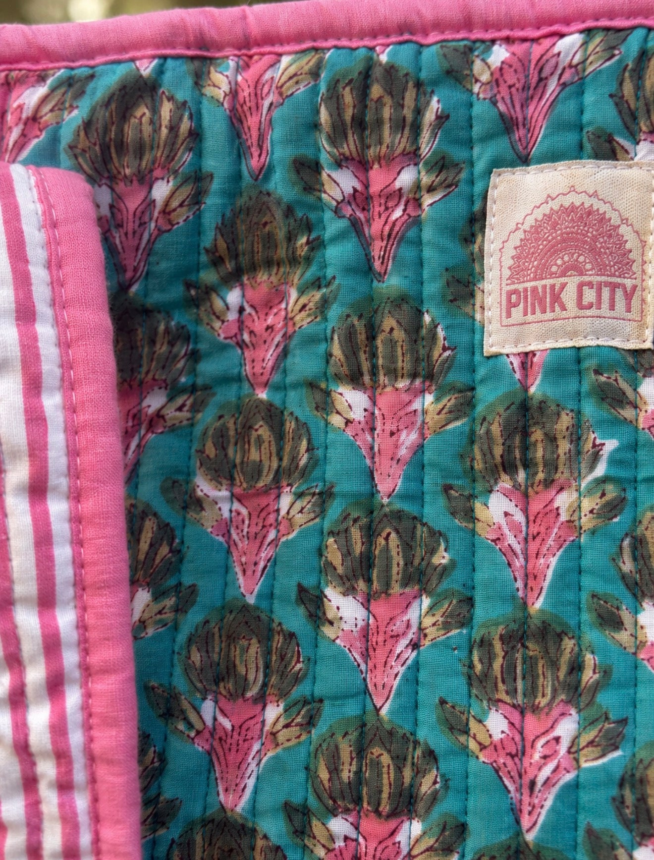 Pink Lagoon Large Tote