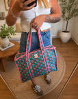 Pink Oasis Midi Tote