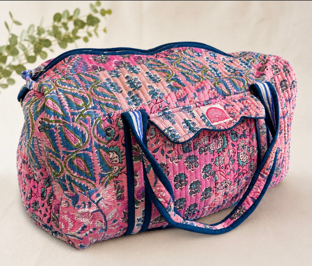 Pink Patchwork Weekender