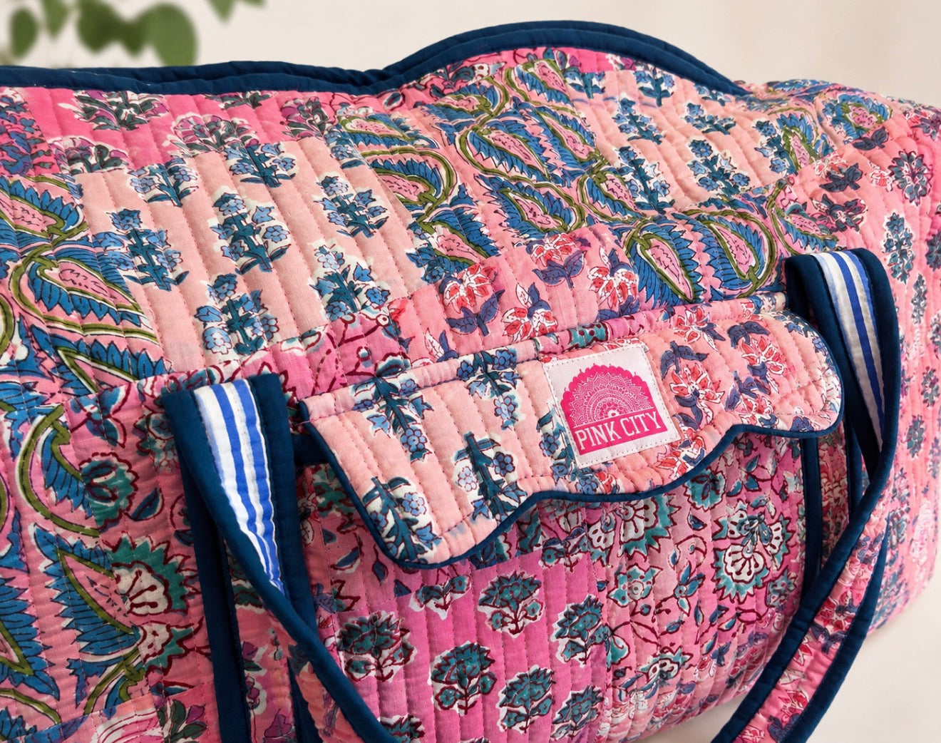 Pink Patchwork Weekender