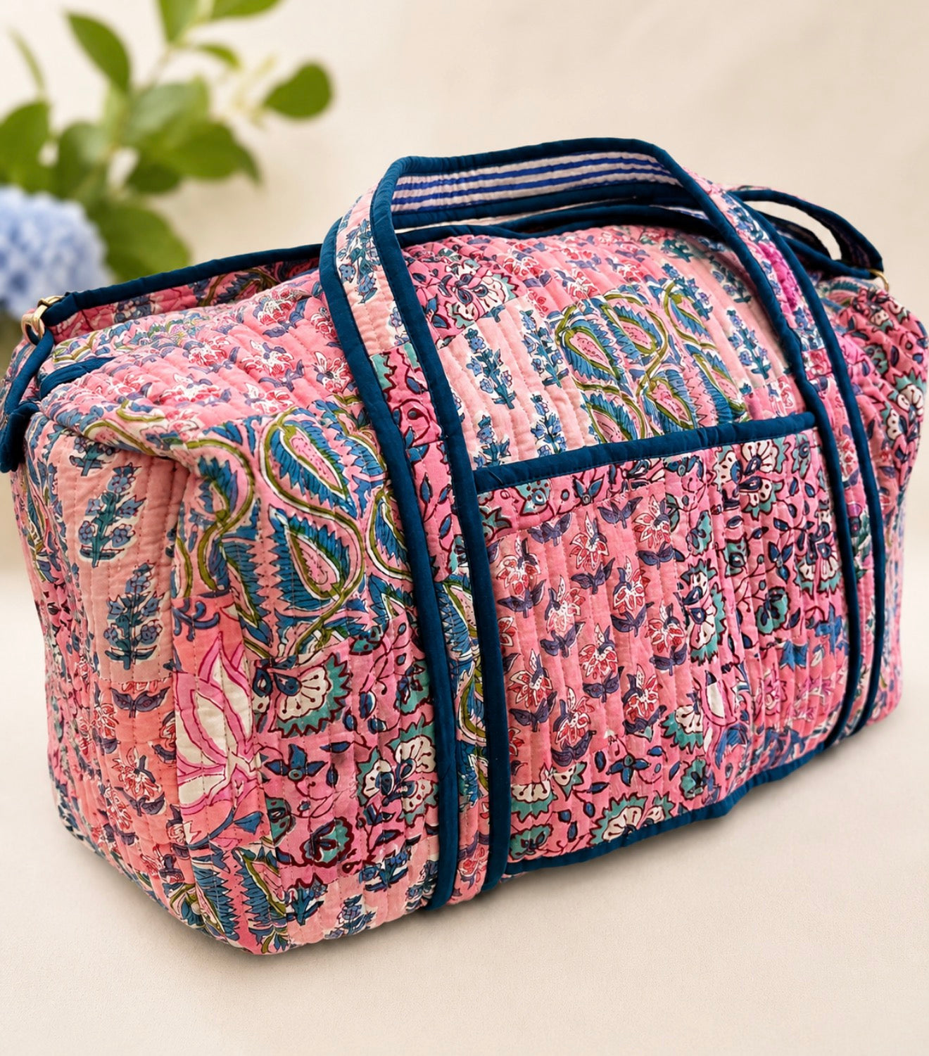 Pink Patchwork Weekender