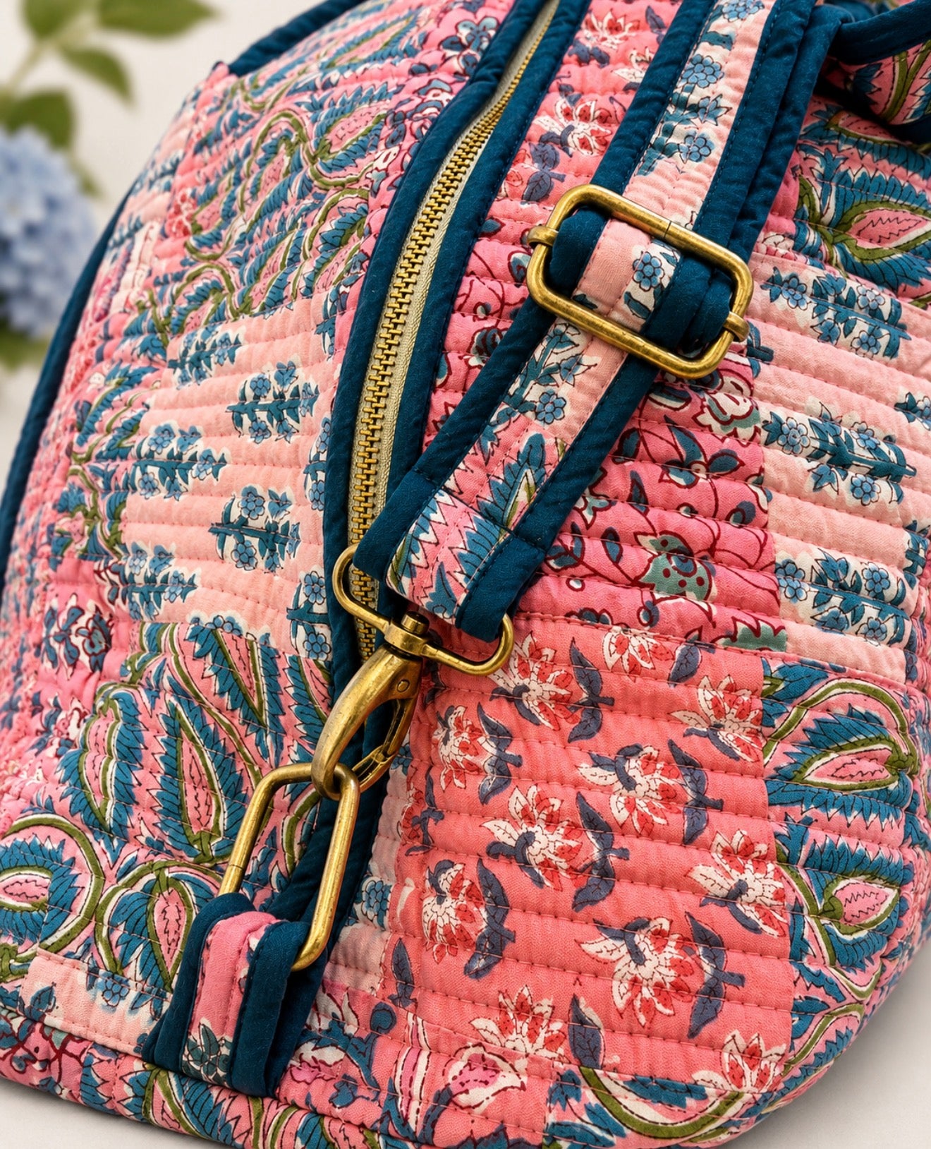 Pink Patchwork Weekender
