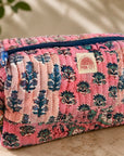 Pink Patchwork Washbag Set