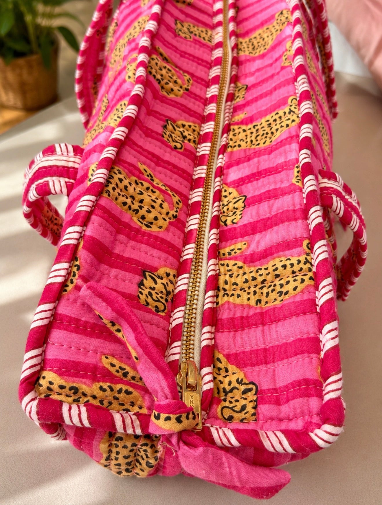 Pink Cheetah Large Tote