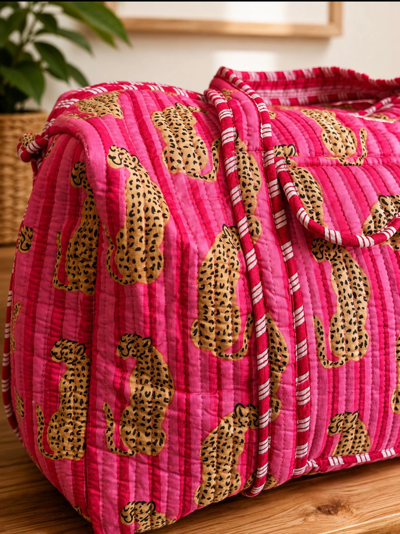 Pink Cheetah Weekender