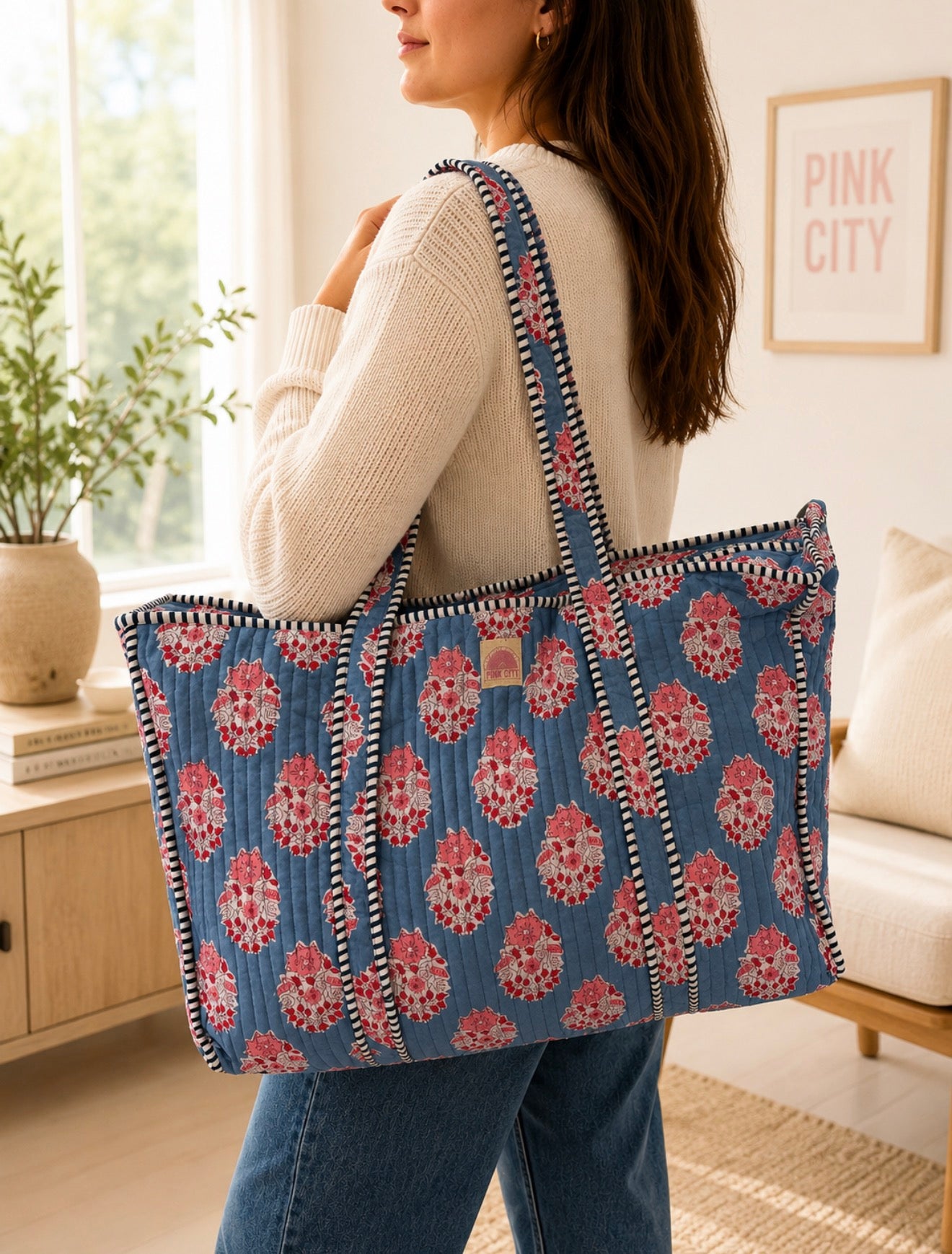 Blue Boota Large Tote