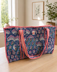 Blue Patchwork Large Tote