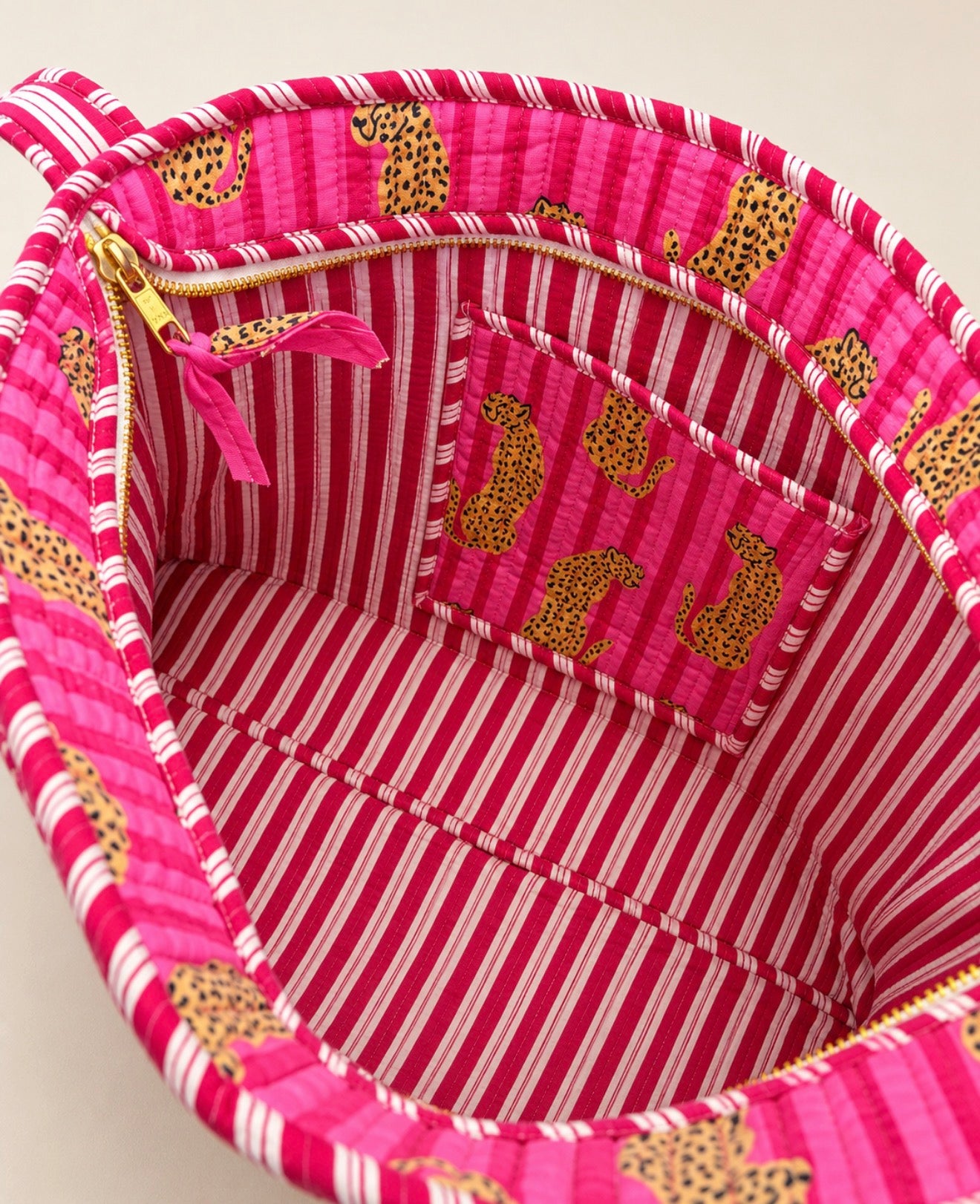 Pink Cheetah Midi Tote
