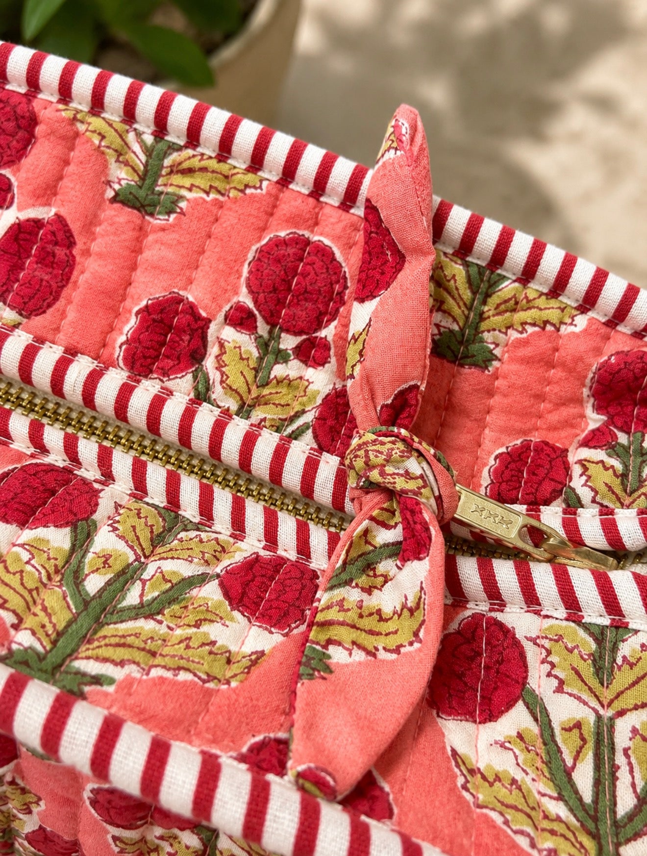 Peach Boota Midi Tote