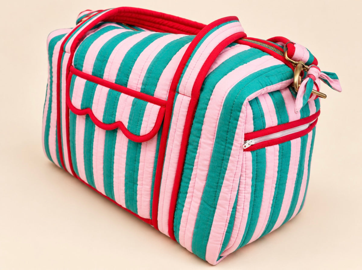 Sherbet Stripe Weekend Bag
