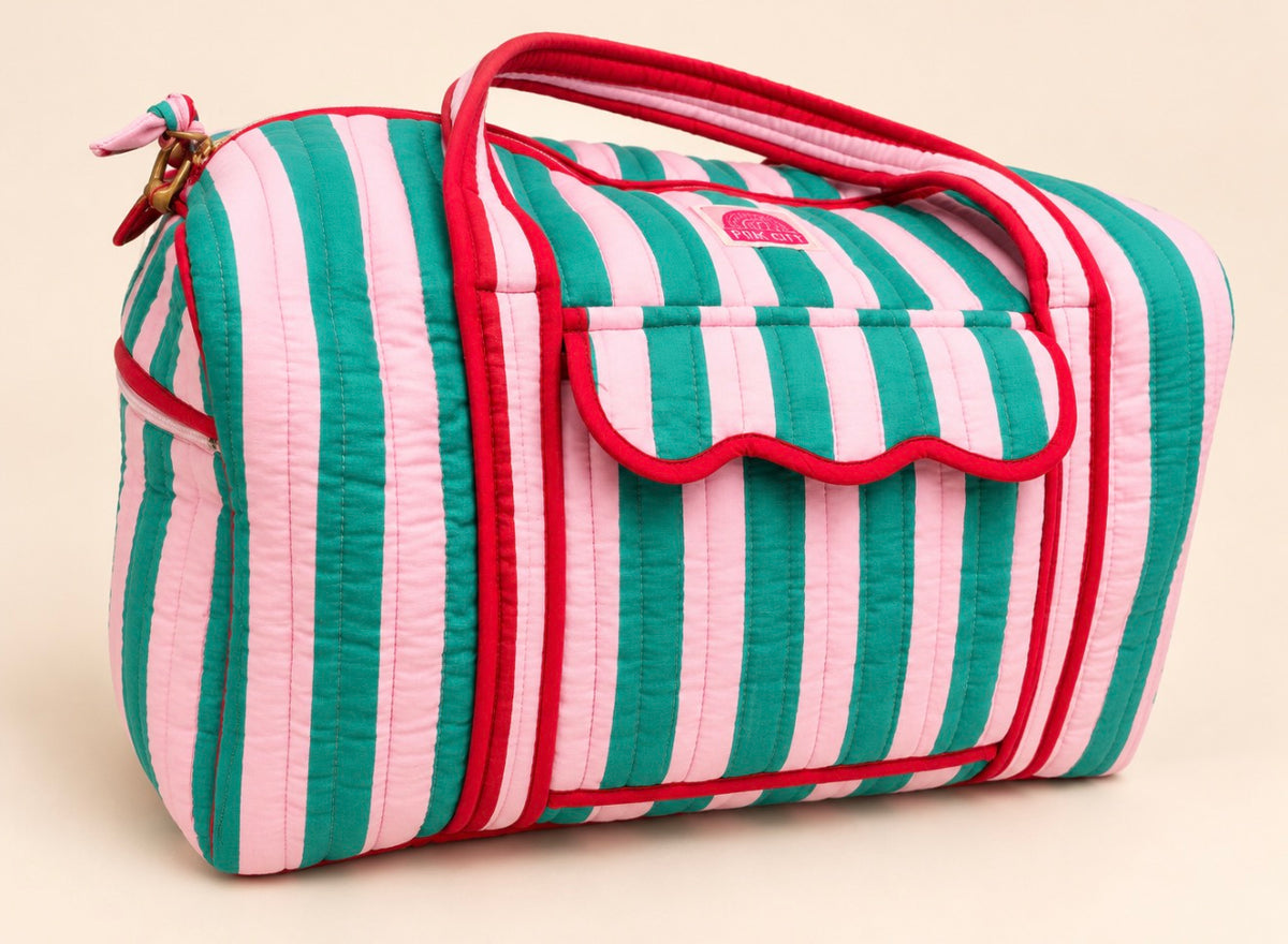 Sherbet Stripe Weekend Bag