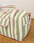Matcha Stripe Weekend Bag
