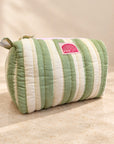 Matcha Stripe Set of Three Wash bags