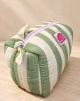 Matcha Stripe Set of Three Wash bags