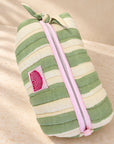 Matcha Stripe Set of Three Wash bags