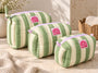Matcha Stripe Set of Three Wash bags