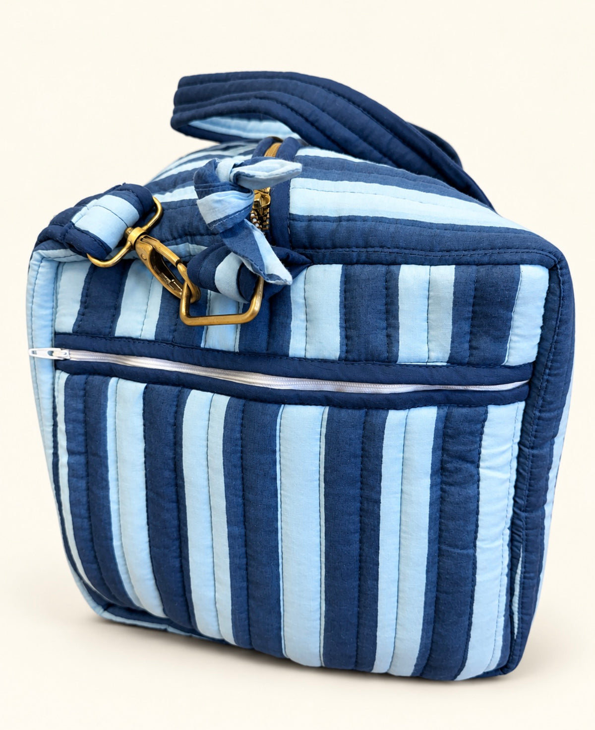 Navy Stripe Weekend Bag