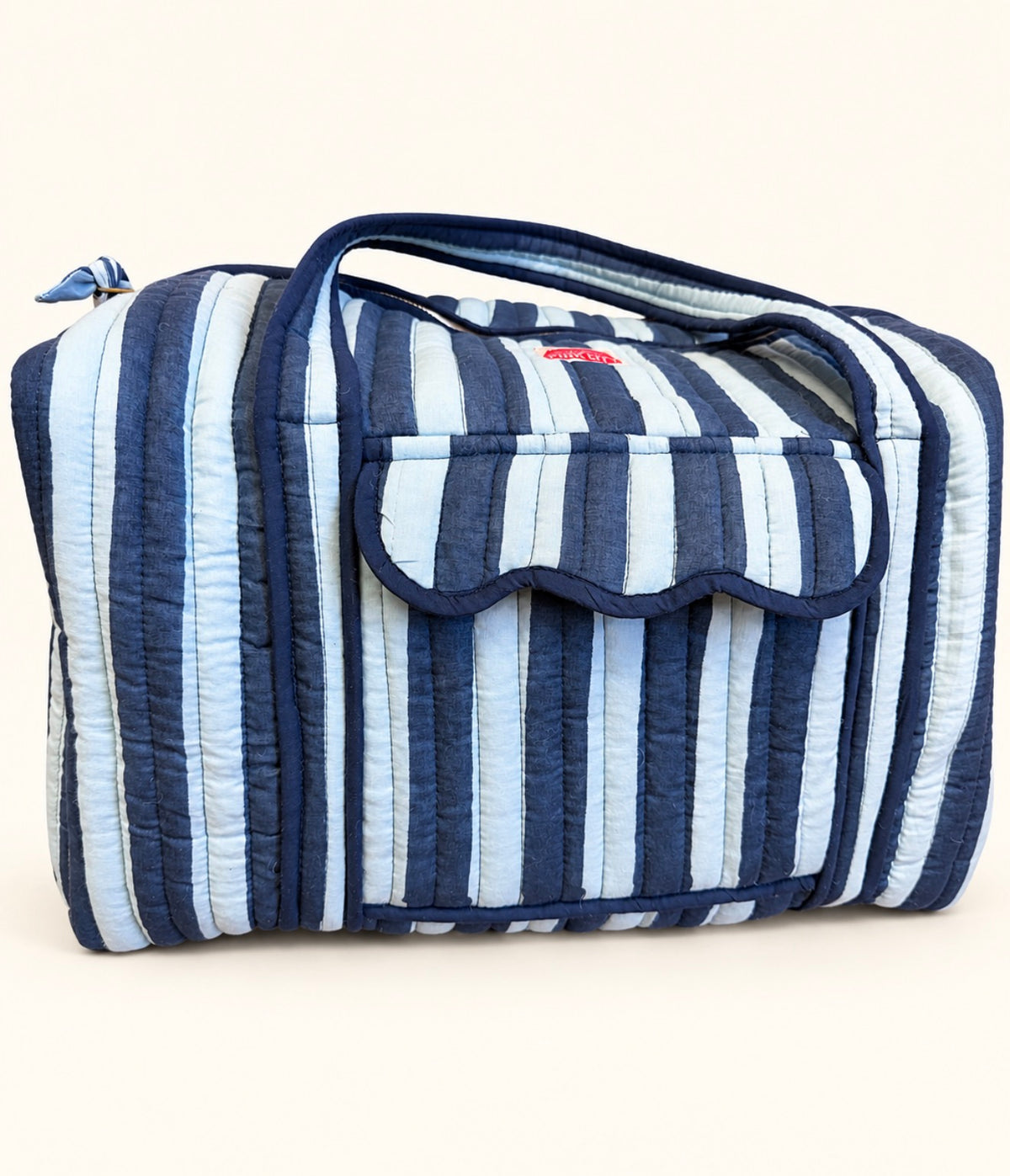 Navy Stripe Weekend Bag