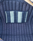 Navy Stripe Large Tote