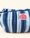 Navy Stripe Set of Three Wash bags