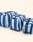 Navy Stripe Set of Three Wash bags
