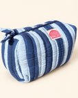 Navy Stripe Set of Three Wash bags