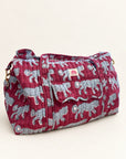 The Burgundy Cheetah Weekender