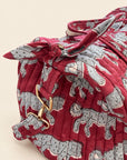 The Burgundy Cheetah Weekender