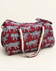 The Burgundy Cheetah Weekender