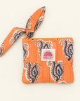 The Coral Paisley Coin Pouch