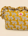 The Mustard Cheetah Hair Tool Bag