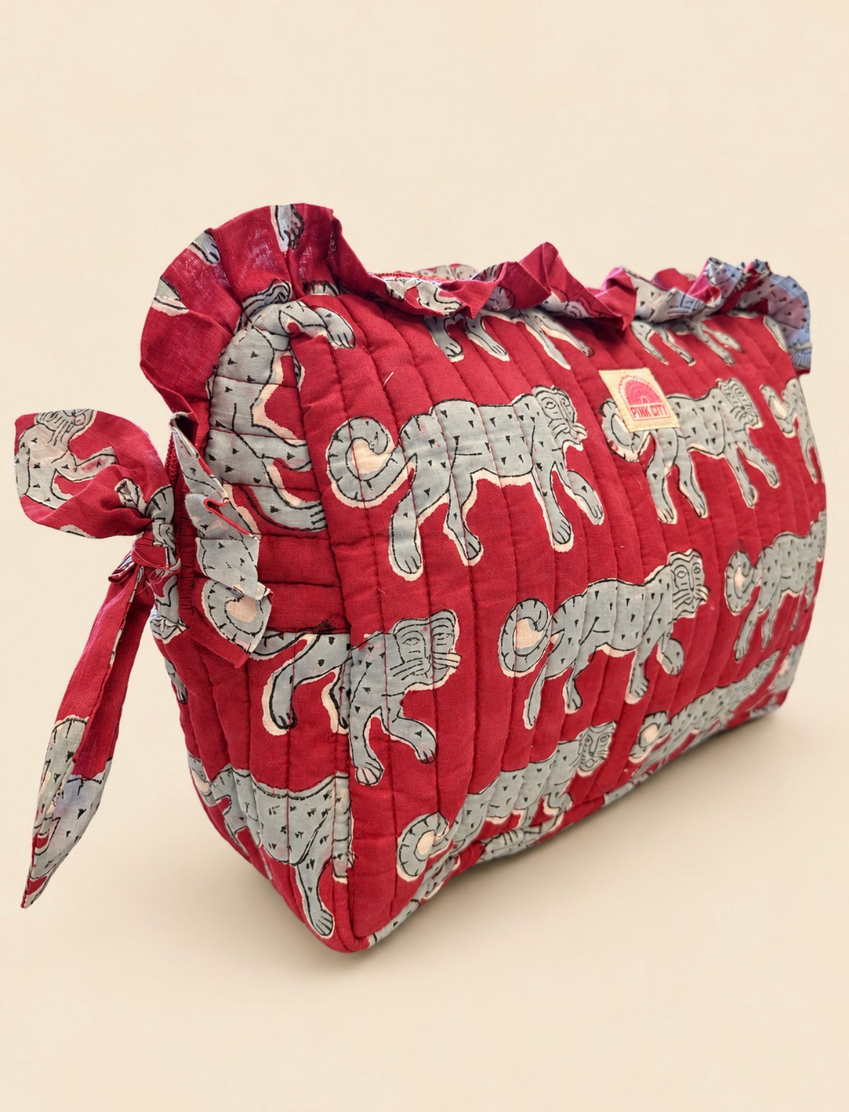 The Burgundy Tiger Hair Tool Bag