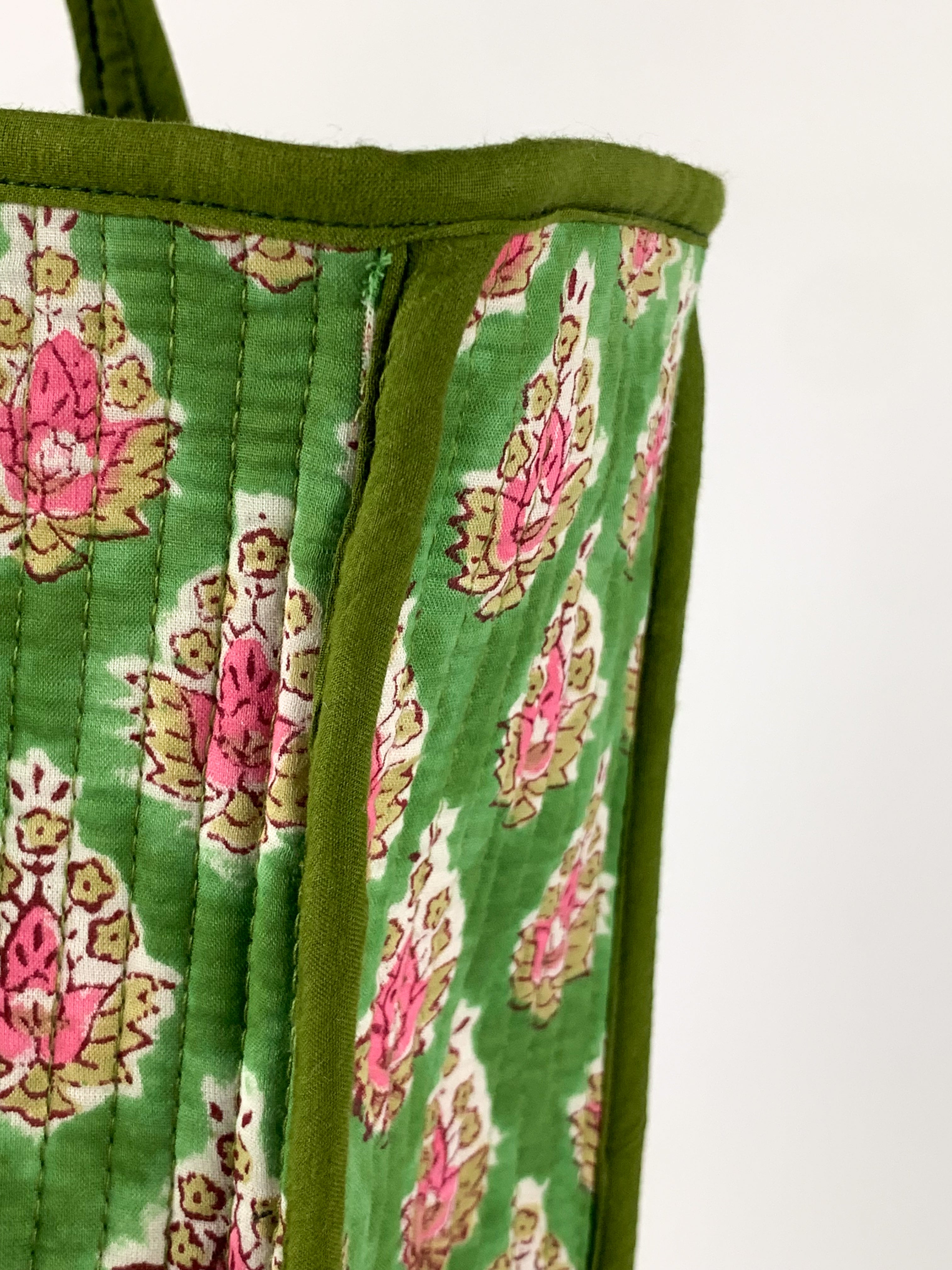 Olive Bloom Midi Tote