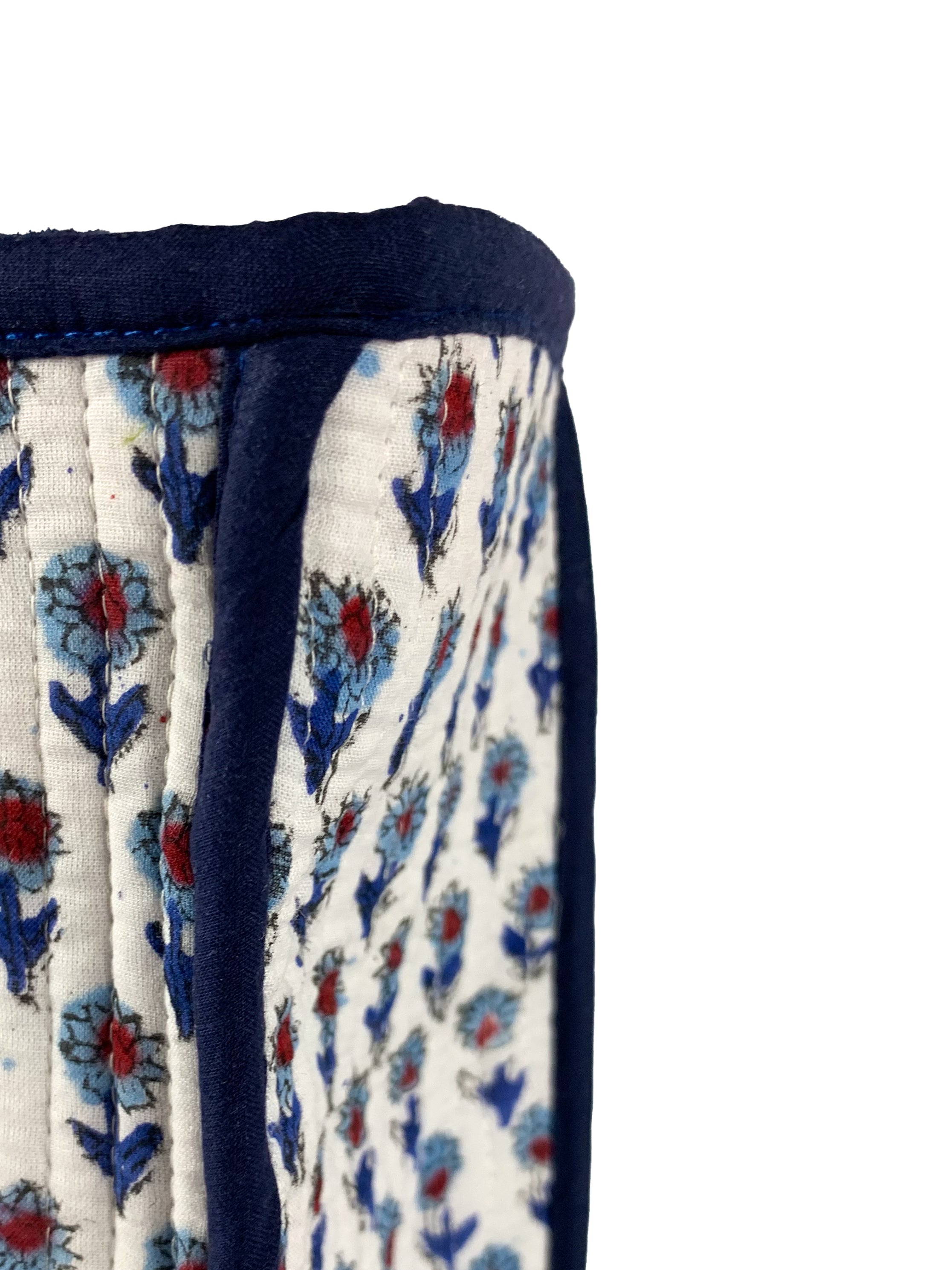 Navy Mini Floral Midi Tote