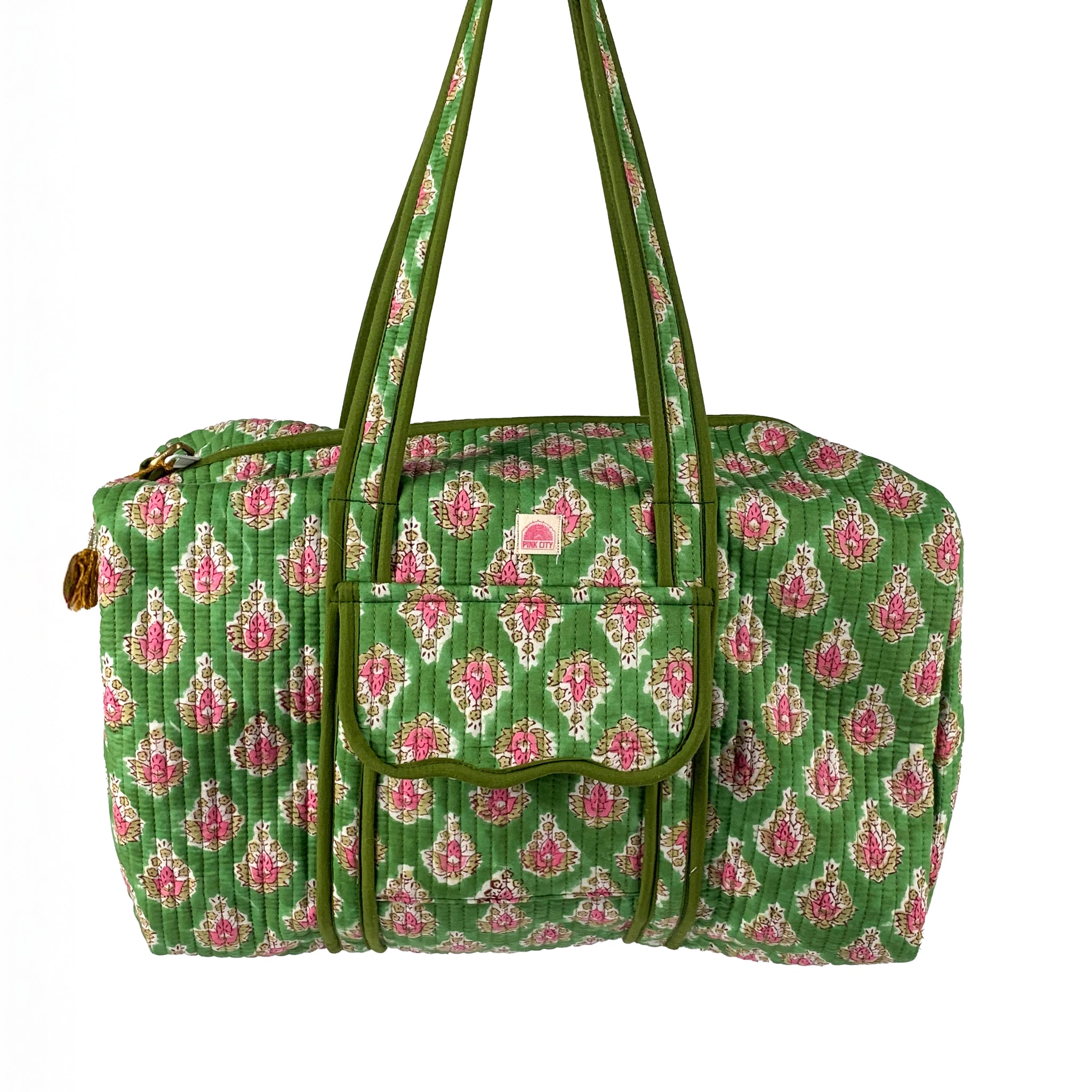 Olive Bloom Weekend Bag