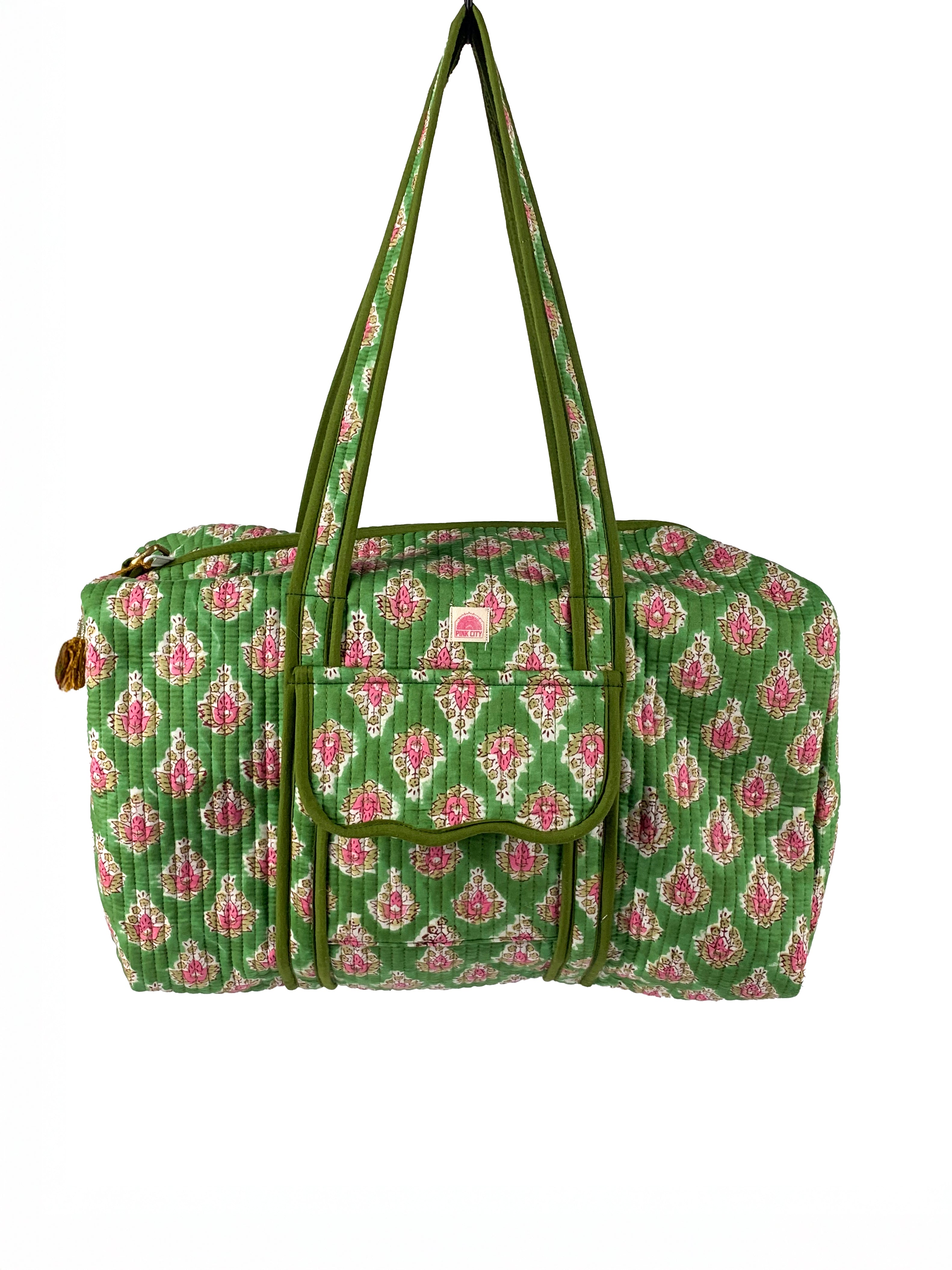 Olive Bloom Weekend Bag