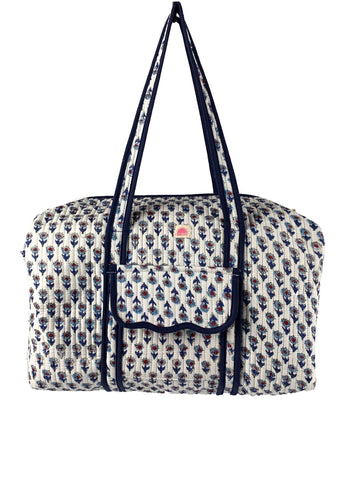 Navy Mini Floral Weekend Bag