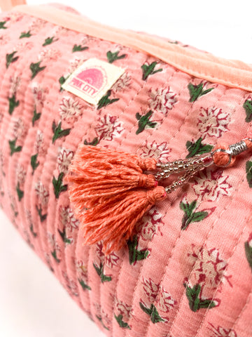 Pink Mini Flower Set of 3 Washbags