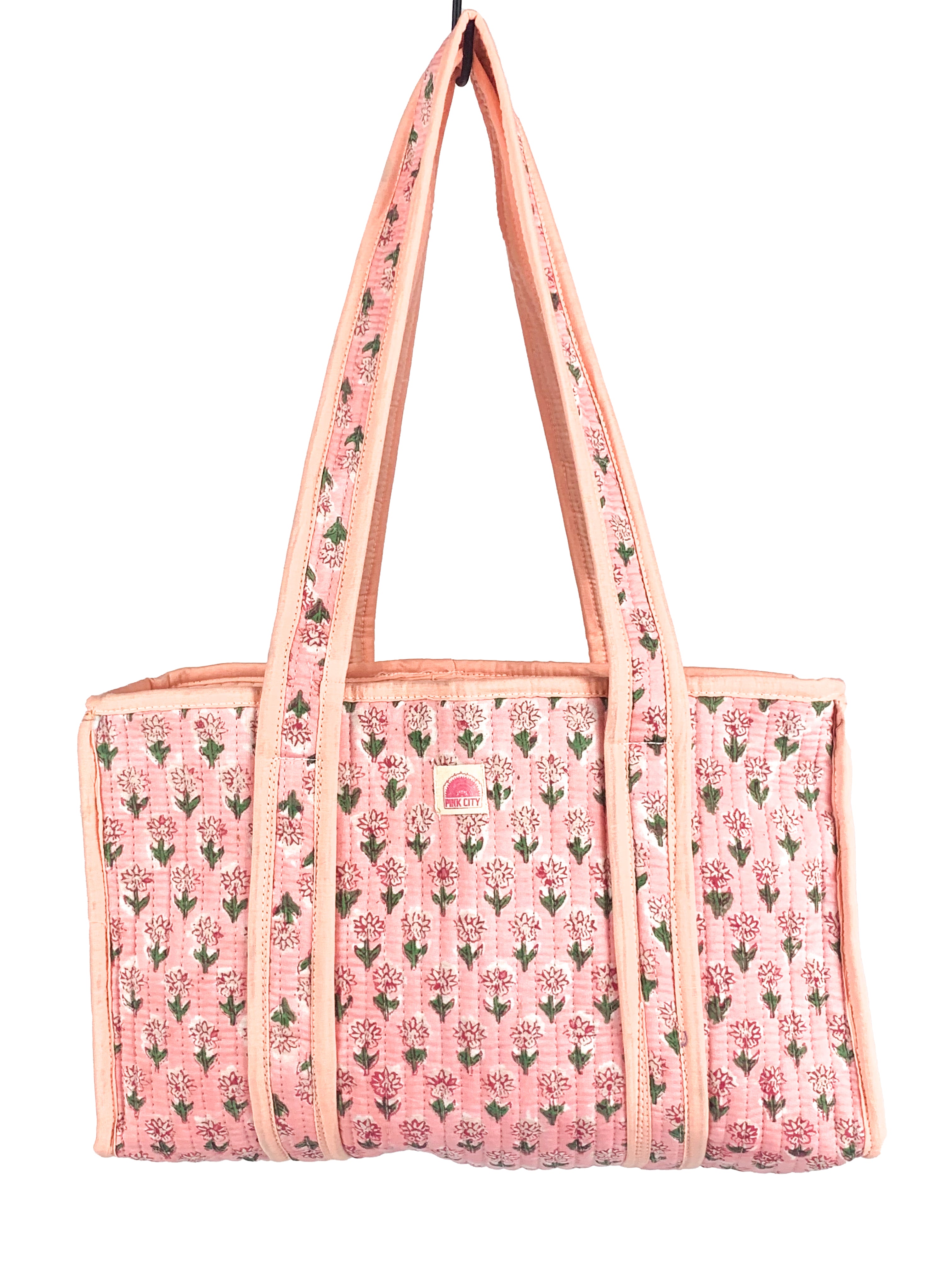 Pink Mini Flower Midi Tote