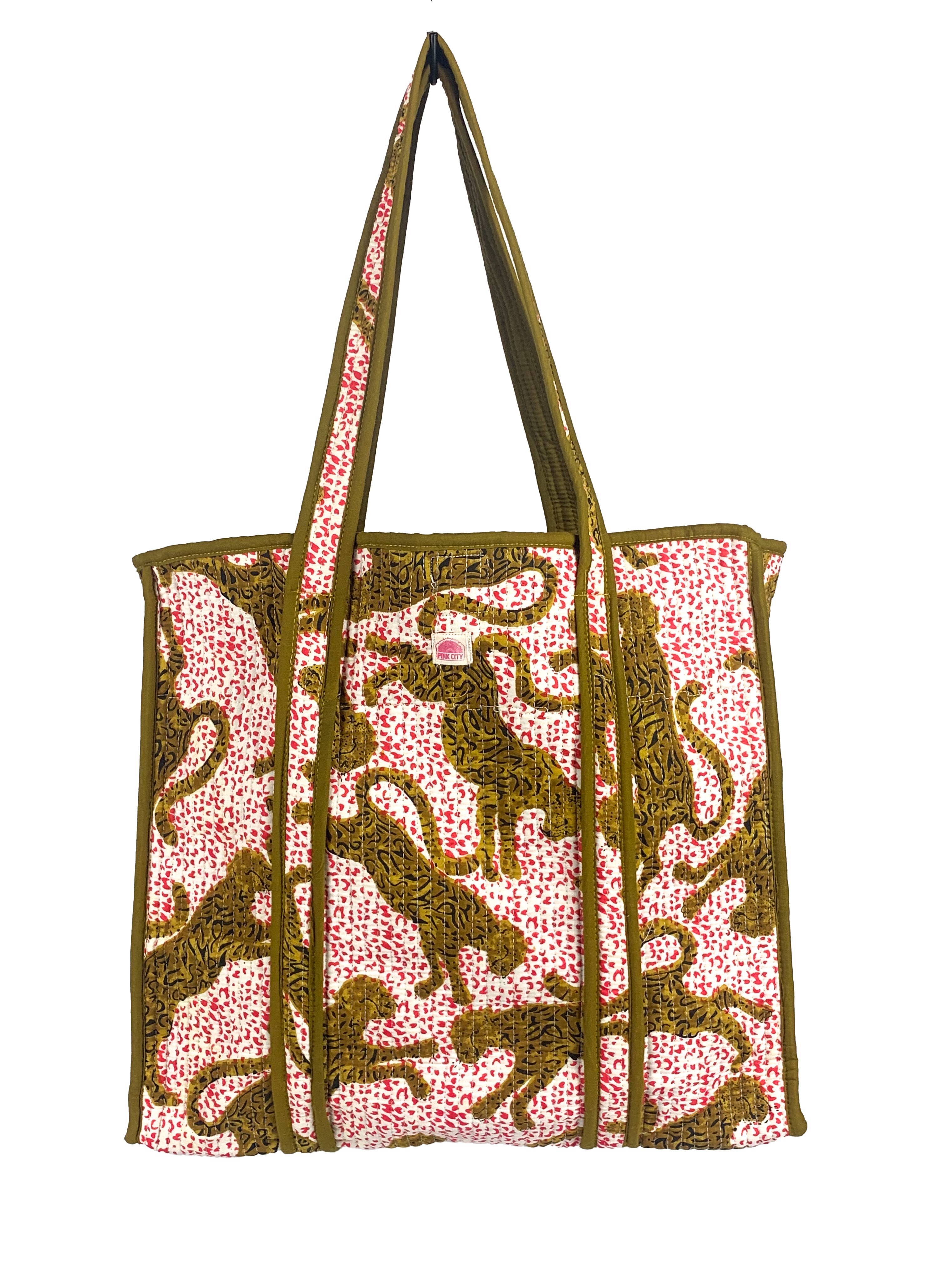 Red Spot Leopard Tote
