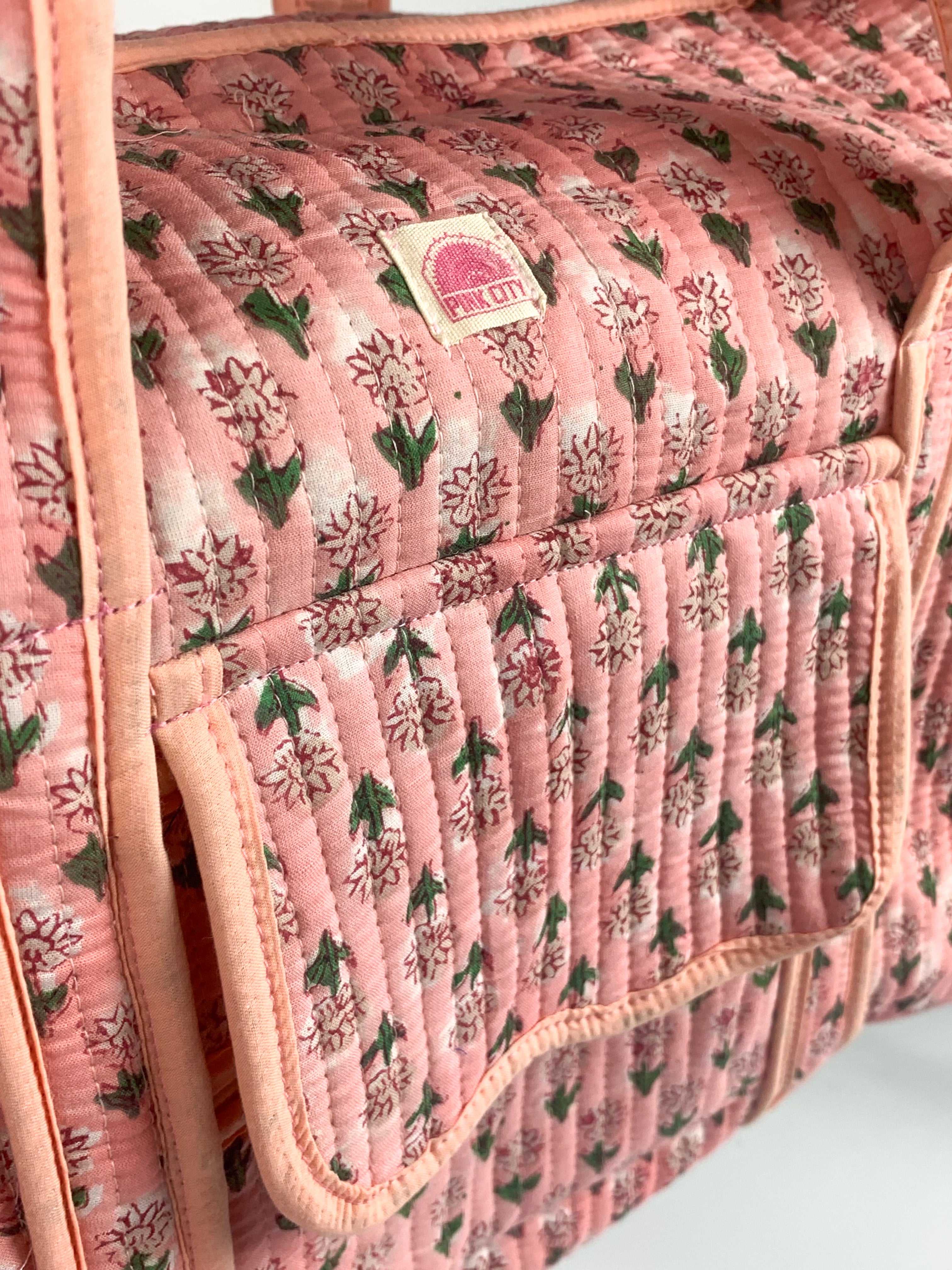 Pink Mini Flower Weekend Bag