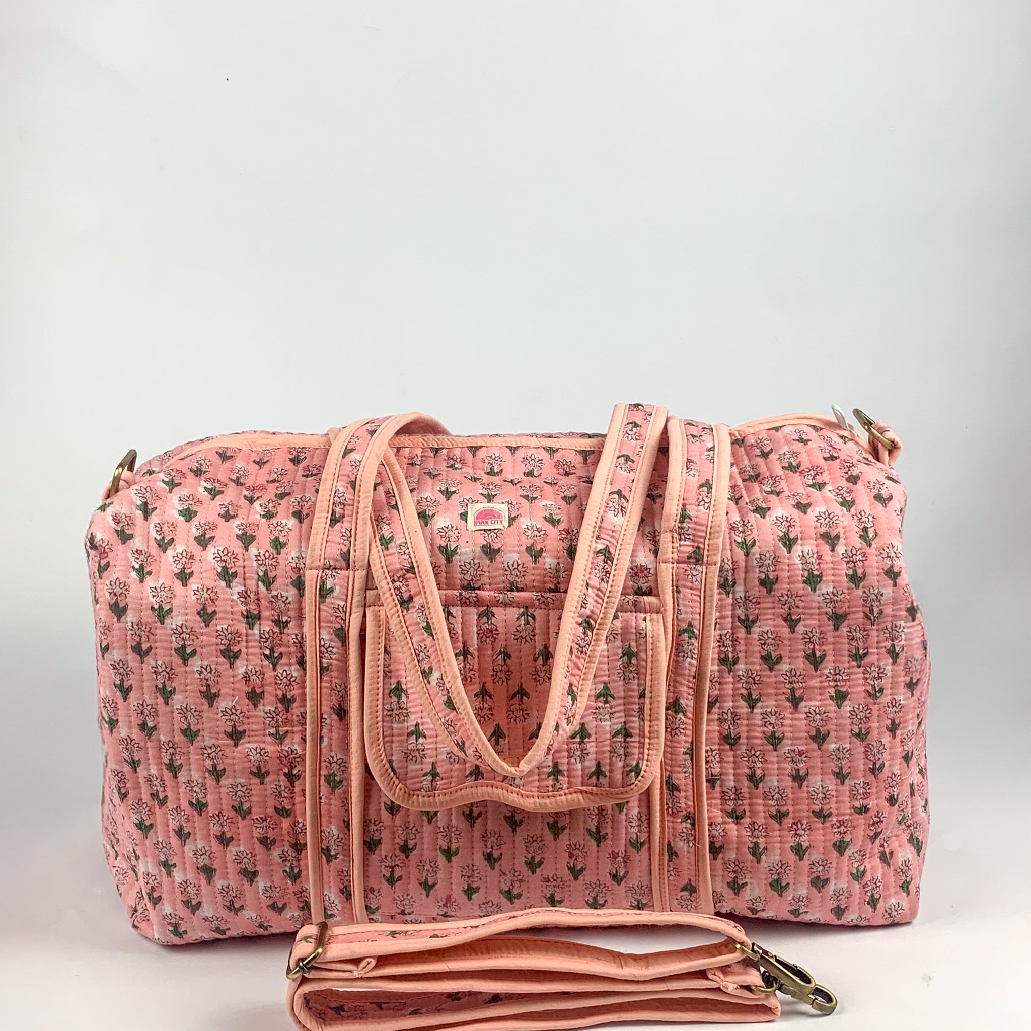 Pink Mini Flower Weekend Bag