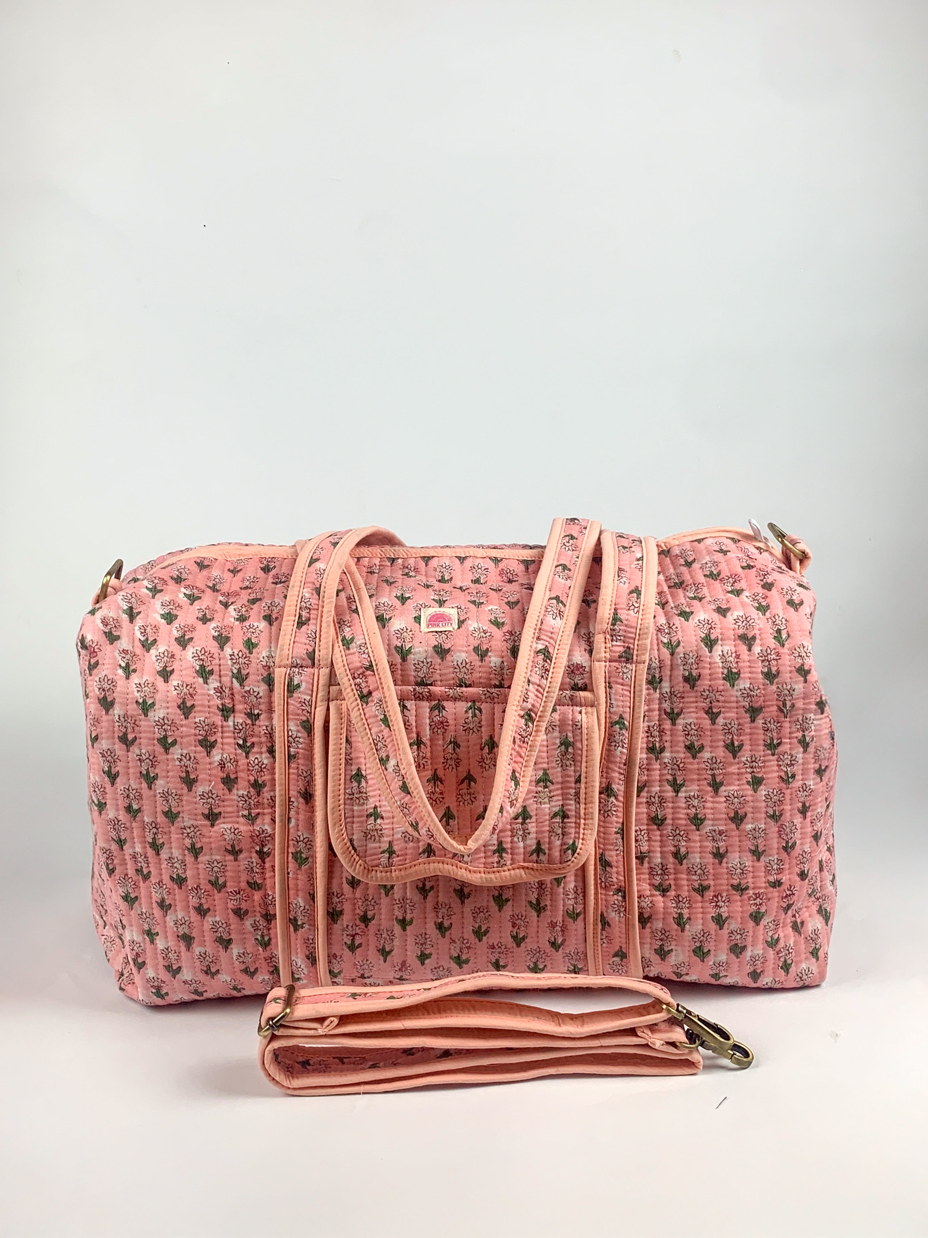 Pink Mini Flower Weekend Bag