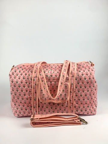 Pink Mini Flower Weekend Bag