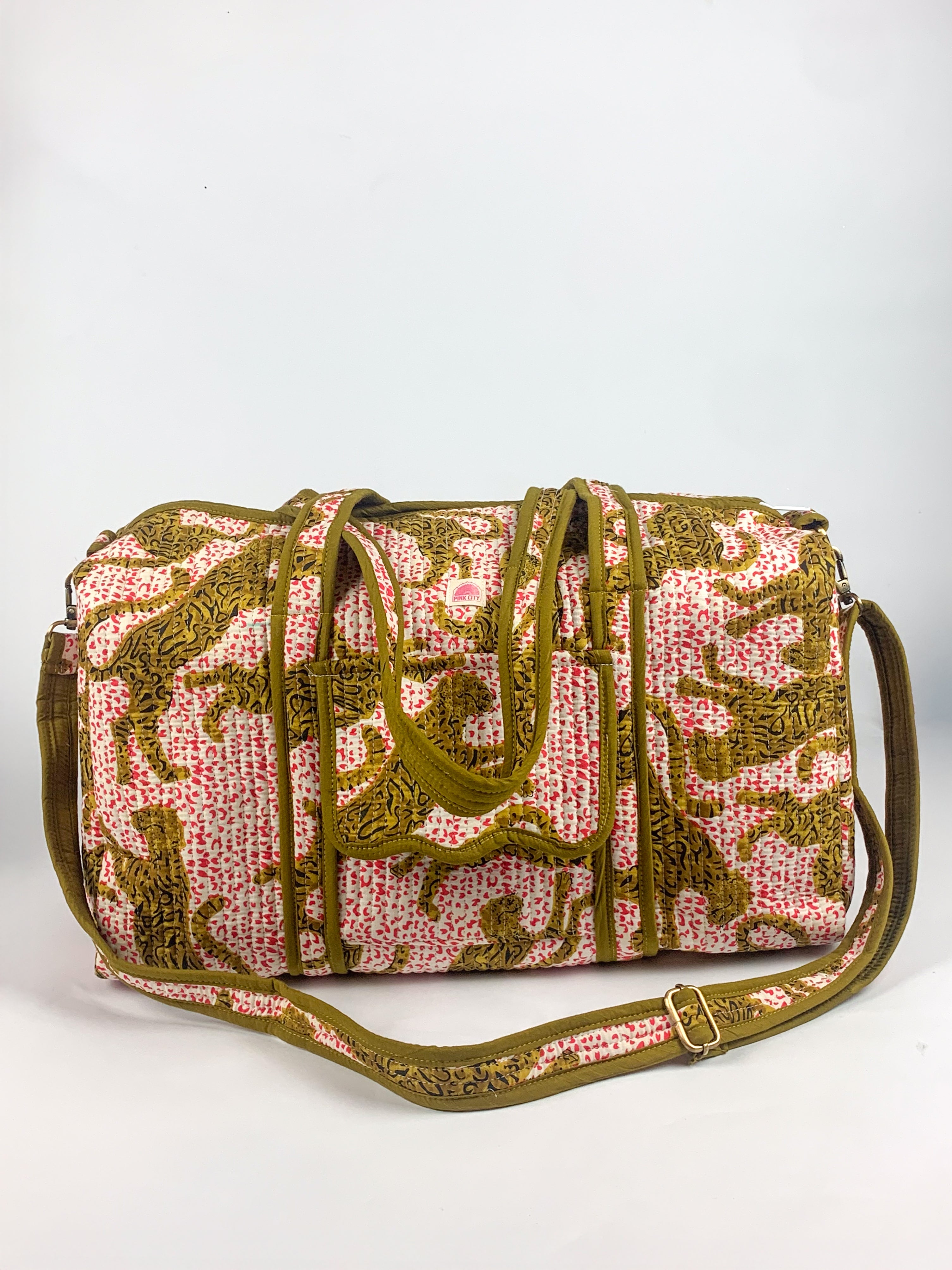 Red Spot Leopard Weekend Bag