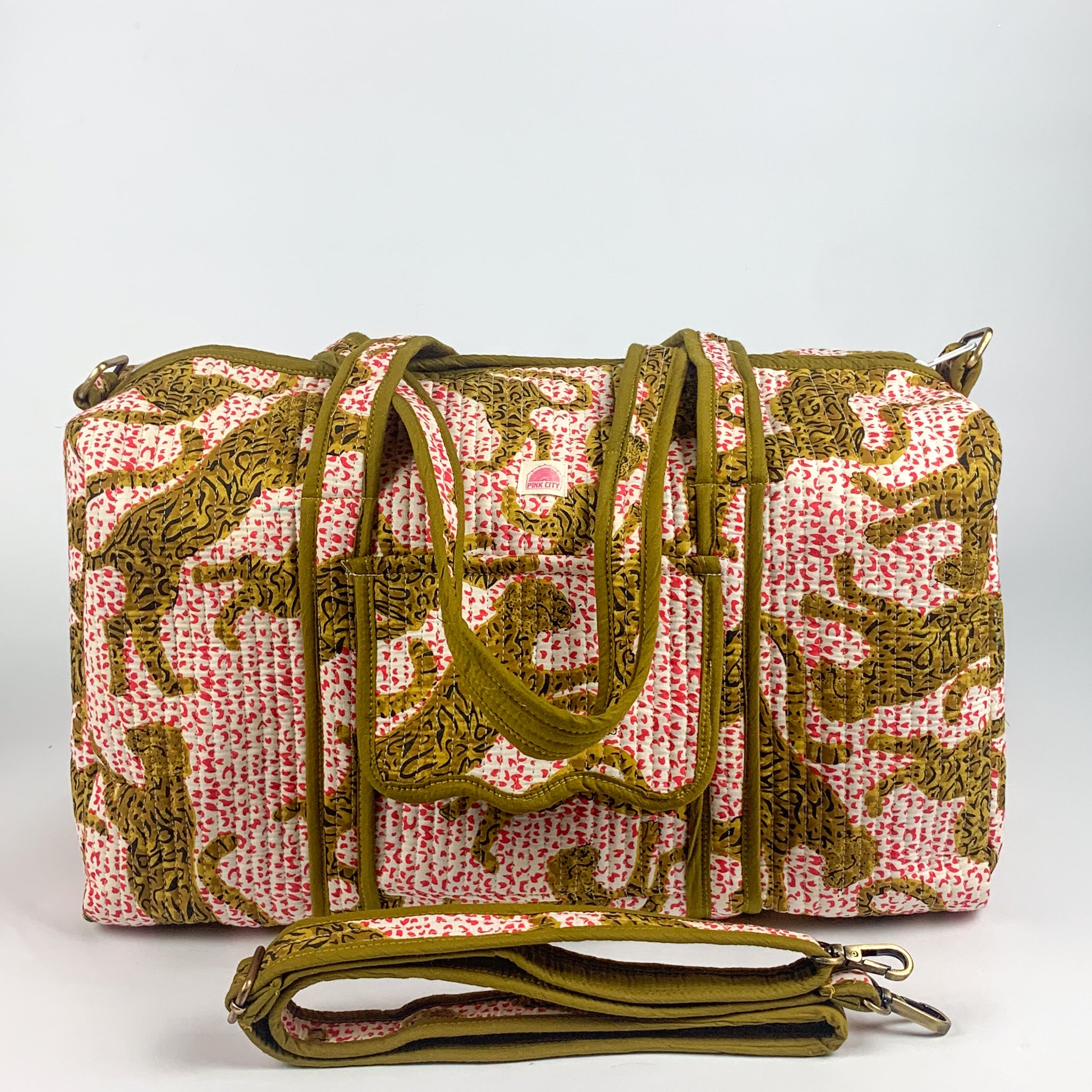 Red Spot Leopard Weekend Bag